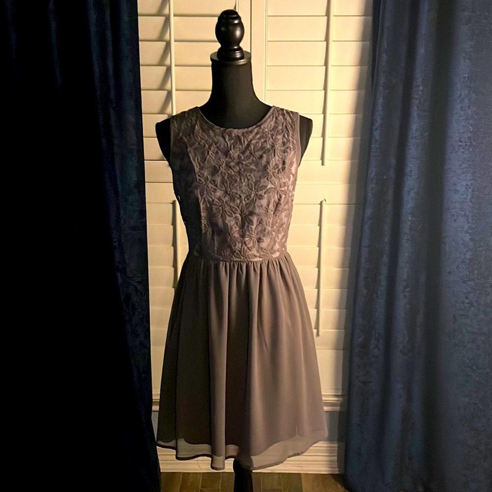 Charcoal gray dress
